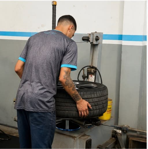 Balanceamento com máquina profissional