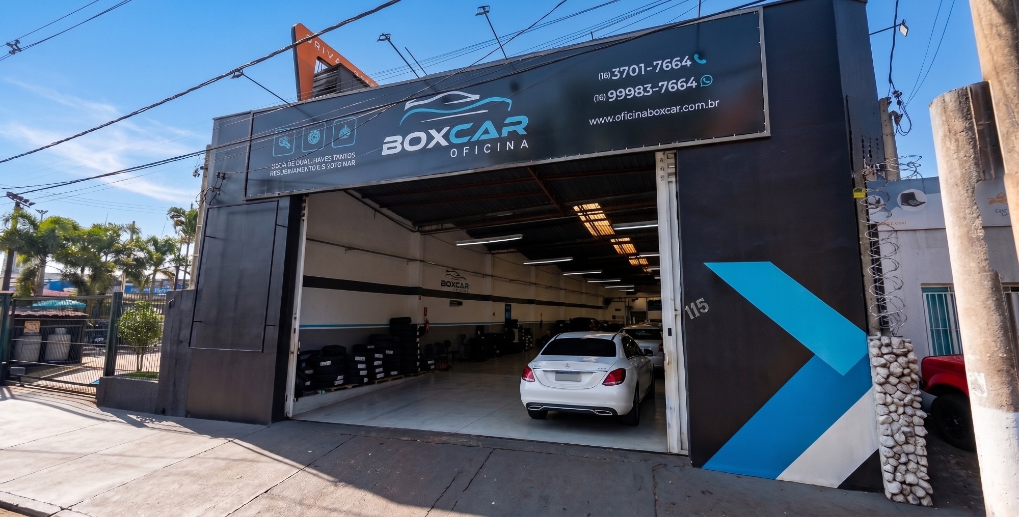 Fachada da BoxCar Oficina em Franca-SP